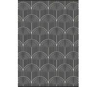 The Rugs Flatweave Indoor Outdoor Reversible Rug Pangli Durable Polypropylene In Black