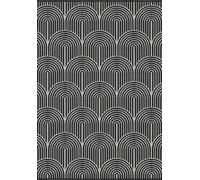 The Rugs Flatweave Indoor Outdoor Reversible Rug Pangli Durable Polypropylene In Black