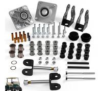 Panglong Club Car Precedent Deluxe Front End Repair Kit, Front End Rebuild Kit, Contain Front Wheel Hub, King Pin, Suspension Bearing Bushing, Suitable for 2004-Up Precedent-102289401,102357701