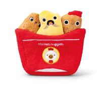Pango Munchies Plush Chicken Nuggets Cute Soft Toy Plushie Collectible Gift - Munchies Joyful, Colourful, Unisex, Cuddly, Eco-Friendly, 3D Cartoon Food Toy