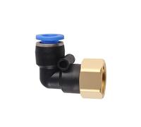 Pangocho 10PCS Pneumatic Fitting Pipe Connector Tube Plastic Hose Air Quick Fittings M5 4mm 6mm 8mm Series(PLF,6-01 10PCS)