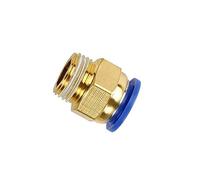 Pangocho 50PCS PC Pneumatic Fitting Air Connector Quick Connecors Fitttings PC4-M5 PC4-01 PC6-01 PC6-02 1/8" 1/4" 3/8" 1/2" Male Thread(PC8-02-50PCS)