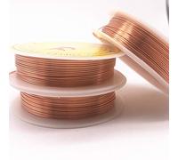 Pangocho JINchao-copper wire 0.2-1.0mm Brass Copper Wires Beading Wire For Jewelry Making, Gold Bronze And Silver Colors Equipment Accessories (Color : Copper, Size : 0.3mm(19m))