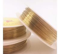Pangocho JINchao-copper wire 0.2-1.0mm Brass Copper Wires Beading Wire For Jewelry Making, Gold Bronze And Silver Colors Equipment Accessories (Color : Gold, Size : 0.6mm(6m))