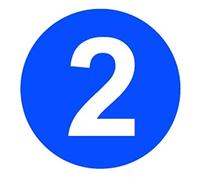 Pangocho JINchao-house number plate, 50pcs/pack Self Adhesive Labels Waterproof Table Number 3,6,10cm 1-50, Round Number Stickers Labels, Decoration accessories (Color : Blue and white, Width : 10cm)