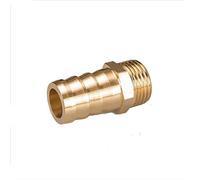 Pangocho One Type Pipe Male Brass Pipe Connectors 6mm 8mm 10mm 12mm 14mm 16mm 19mm Barbed 1/8" 1/4" 3/8" 1/2" Male Thread Brass Joint Coupler Fittings(4mm Barb,1/4")