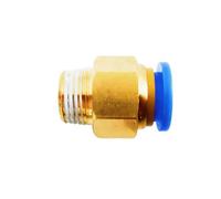 Pangocho PC12 PC10 Pneumatic Fittings Air Water Hose Tube One Touch Straight Push-in Fittings Plastic Quick Connector Tube 10mm 8mm 6mm 12mm 4mm(PC4-M5)