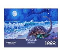 Pangolin 1000 Pieces Portable Jigsaw Puzzle Age 3+ Cool Collage Effect, Fun Details, Educational, Challenging 70x50cm/1000pcs