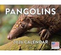 Pangolin Calendar 2026 Monthly Wall Calender 12 Month | American Made In The USA