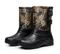 Pangolin Men’s Winter Snow Boots, Lightweight Waterproof Thermal with Removable Felt Liner,Anti-Slip Rubber Outsole Wellington Style for Walking, Work Green 10.5UK