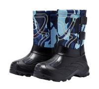 Pangolin Men’s Winter Snow Boots, Lightweight Waterproof Thermal with Removable Felt Liner,Anti-Slip Rubber Outsole Wellington Style for Walking, Work Blue 11UK