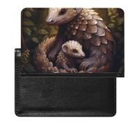 Pangolin Parenting Print Passport Wallet Cute Passport Case with Card Slot Travel Passport Holder Cover