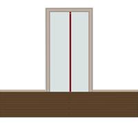 Pangolino Dust Protection Door with Magnetic Closure, 1.20 x 2.20 m, Extra Stable, Clear Film