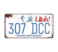 Panguru Replica Number Plate Replica Best Plate Award Winner Embossed Metal Number Plates Props Car Number Plate 12" x 6" (1986 - Utah)