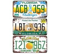 Panguru Replica Vintage License Plate Tag Embossed Metal Number Tags Car License Plates 12 x 6 Inch (3 x FL)