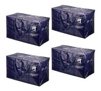 Pangutiandi 4 Pack Moving Bags Heavy-Duty Extra Large, PE packaged moving bag waterproof hand-held open cover design,Moving House Essentials,Clothes Storage,Laundry Bags, Reusable and Sustainable