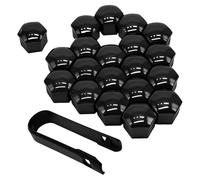 PANGUYN Wheel Nut Cap for Toyota Aygo 2 (II) I 2014-2022, 20 Pcs 17mm Wheel Nut Covers with Removal Tool Wheel Bolt Lug Nut Cover Replacement Accessories,17MM