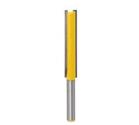 Pangyoo 1/4" 8mm Long Straight Cutter Double-Edged Router Bit for Woodworking Slotting Milling Cutter CNC Carpentry Tool (Size : 8x12.7x76mm)