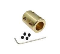 Pangyoo 1pc Brass Rigid Shaft Sleeve Motor Coupling 3.17mm 4mm 5mm Adapter Transmission Connector 6mm 8mm 10mm 12mm Boat Car Model Coupler(3.17mm x 3.17mm)