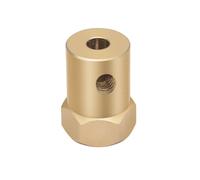 Pangyoo 1pc D12 L18 Coupler Brass Tire Connector 2mm to 8mm Coupling for Decelerate Motor Shaft Robot Smart Car Wheel(2mm)