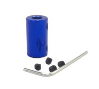 Pangyoo 1pc Stepper Motor Shaft Coupler L25xD14mm Screw Bore Aluminum Coupling(Blue,6mm to 10mm)