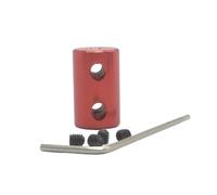 Pangyoo 1pc Stepper Motor Shaft Coupler L25xD14mm Screw Bore Aluminum Coupling(Red,6mm to 8mm)