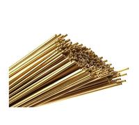 Pangyoo 24pcs 2.5mm Raw Brass DIY Tube Beads Geometric Shapes Size 30mm 350mm 400mm(200mm)