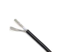 Pangyoo-Electrical Wire 5 meters Electronic Signal Shield Cable, 28 AWG 10 AWG Single Core Copper Channel Audio Shielded Wire UL1185 (Color : Black, Size : 22AWG)