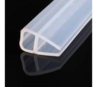 Pangyoo PYouo-Sealing strip 2m Silicone Shower Screen Seal Sliding Strip, Plastic Rubber For Bath Room 6/8MM Door Window Glass Seal Strip, Efficient sealing (Thickness : 8mm)