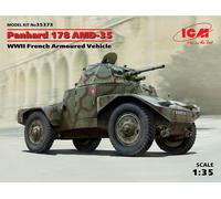 Panhard 178 Amd-35, WWII French Armoured Vehicle 1:35 Plastic Model Kit ICM