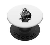 Panhead BW HD Jesus Christ Retro Motorcycle Engine Glorious PopSockets Adhesive PopGrip