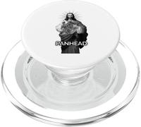 Panhead BW HD Jesus Christ Retro Motorcycle Engine Glorious PopSockets PopGrip for MagSafe