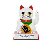 PanHuiWen Lucky Cat Middle Finger Lucky Cat Shaking Hands Lucky Cat Fortune Lucky Cat Welcoming Cat, for Your Home/Store/Office