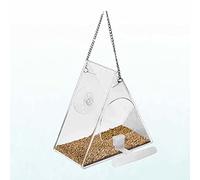 PanHuiWen Rat Proof Bird Feeders with Strong Suction Cups Clear Squirrel Proof Bird Feeders Hanging Bird Feeder Station