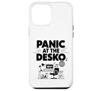 Panic At The Desk-O Funny Corporate Life Work From Home Case for iPhone 12 Pro Max