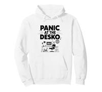 Panic At The Desk-O Funny Corporate Life Work From Home Pullover Hoodie