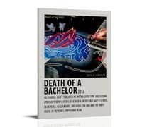 Panic! at The Disco Death of A Bachelor Waterproof Poster Art Living Room Wall Bedroom Decoration Home Office And Gift Preparation Exquisite Gifts for Giving to People 24x36inch(60x90cm) Frame-style