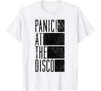 Panic at the Disco Men's Bar Cotton T-Shirt in White | Size: Medium Panic at the Disco White M