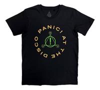 Panic at the Disco Men's Triangle Circle T-Shirt in Black | Size: Medium Panic at the Disco Black M