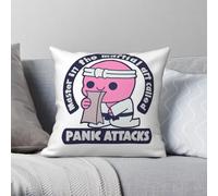 Panic Attack Martial Art Pillowcase Polyester Linen Velvet Pattern Zip Decor Sofa Cushion Case