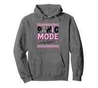 Panic Mode Is My Default Checkered Lightning Pullover Hoodie