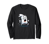 Panic Running Bathroom Tissue for Funny Toilet Papers Lovers Long Sleeve T-Shirt