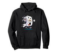 Panic Running Toilet Paper with fearful Face Costume Pullover Hoodie