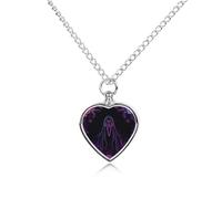Panic Skull Print Urn Necklace for Ashes Adjustable Pet Cremation Jewelry for Men Women