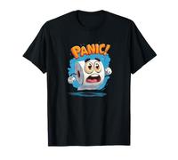 Panic Toilet Paper Costume for Funny Toilets and Bathroom T-Shirt