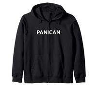 Panican Proud Political Statement Civic Alarm Word Zip Hoodie
