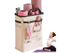 Panier de rangement pour tapis de yoga | Support de rangement pour salle de sport à domicile | Support de tapis de yoga pour rouleau en mousse, sangle de yoga et bandes de résistance, organization d'é