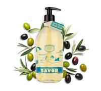 Panier des Sens - Marseille Liquid Soap Olive 490ml - Limited Anniversary Edition - Made in Marseille - 98% Natural Origin Ingredients - Refillable Glass Bottle