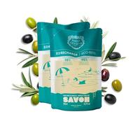 Panier des Sens Marseille Liquid Soap Refill 2×500ml - Hand Soap - Limited Edition - 98% Natural Origin Ingredients - Iconic Olive Scent - Limited Designed - Made in France