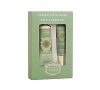 Panier des Sens - Pretty Hands Set - Almond Mini Hand Lotion + Nail & Cuticle Oil - Hand Cream for Dry Hands - Shea Butter and Sweet Almond Oil - Hand Care Made in France 97% Natural Ingredients